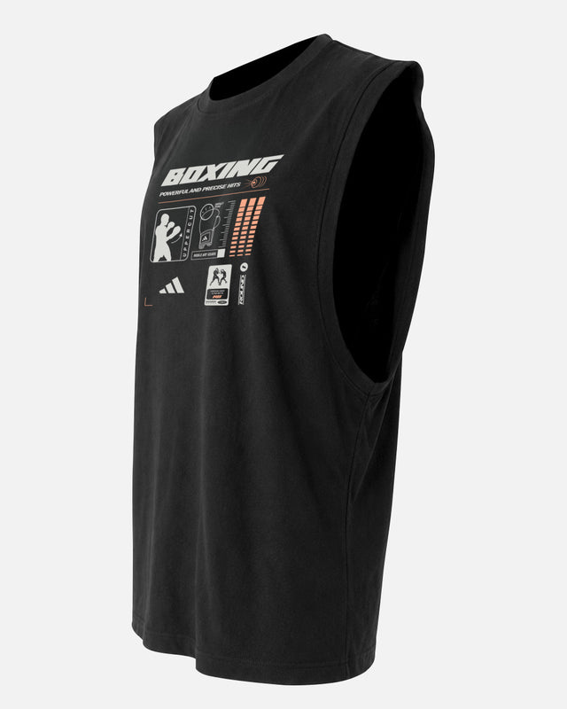 T-shirt Adidas Boxing Graphic Line SL – Nero