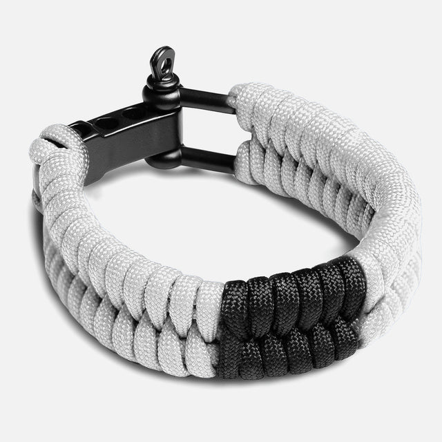 Braccialetto Paracord Jiu Jitsu Hayabusa – Bianco