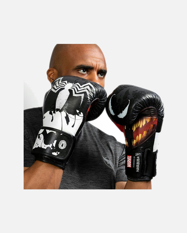 Guantoni da boxe Hayabusa x Marvel Venom – Nero/Bianco