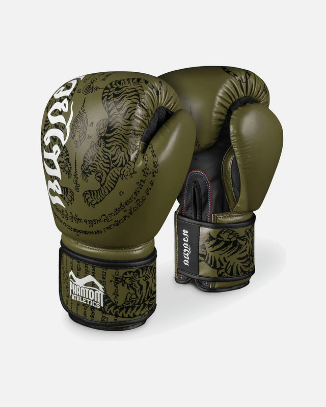 Phantom Athletics Boxing Gloves Muay Thai – Olive Green