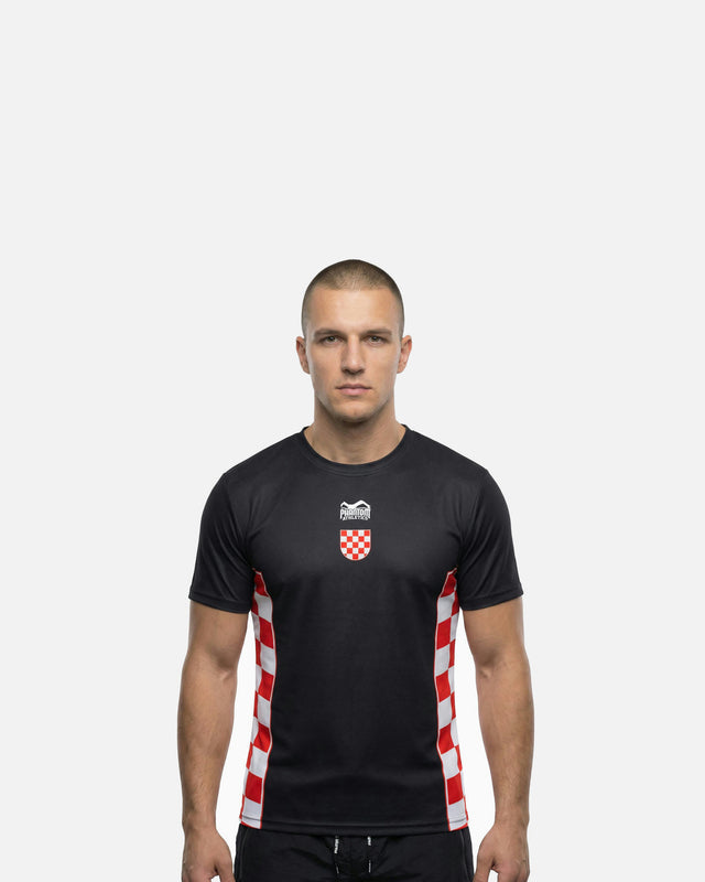 Camiseta Phantom Athletics EVO+ Team Croatia – Negro