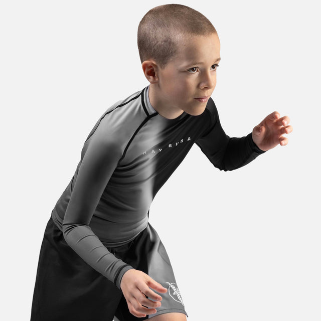 Dětský rashguard Hayabusa Apex Nova – dlouhé rukávy – černý