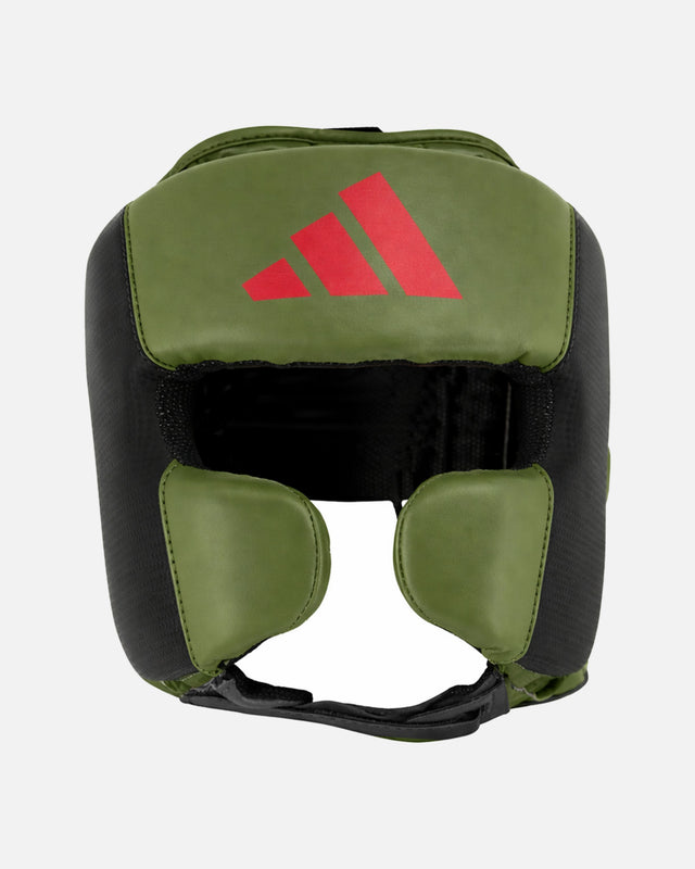 Casco de boxeo Adidas Power 50 – Verde/Rojo