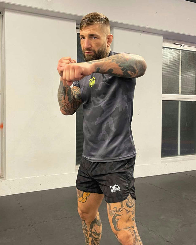 Pantaloni scurți MMA Phantom Athletics Fusion – Panther Negru