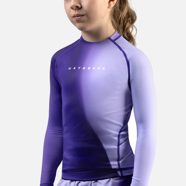 Hayabusa Rashguard Apex Nova Långärmad Barn - Lila