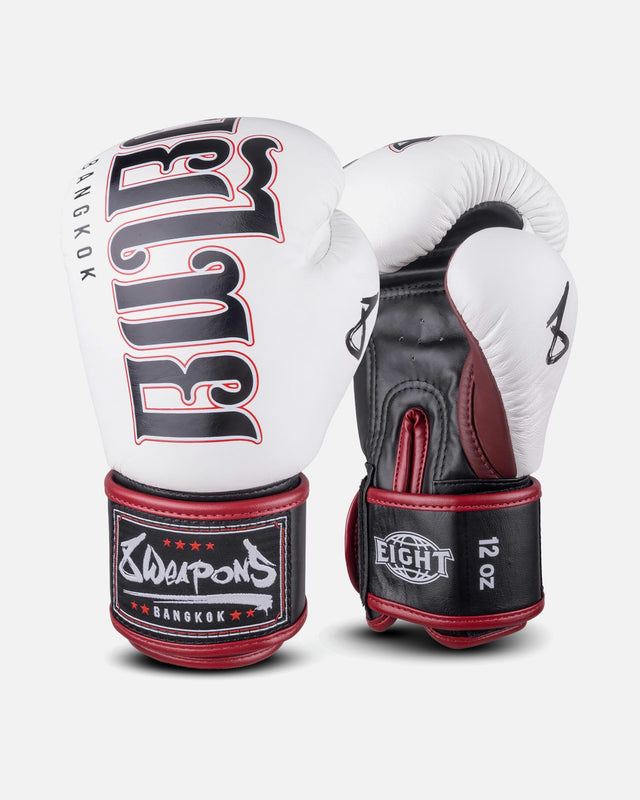 Guantoni da boxe 8 WEAPONS Bangkok – Bianco/Nero