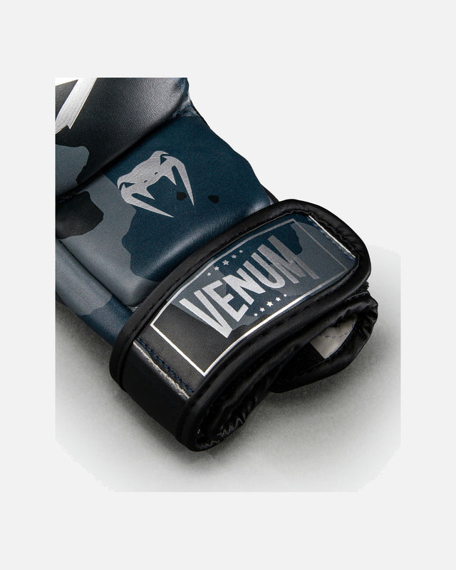Guantes de MMA Venum Elite Camo – Azul marino oscuro/Azul