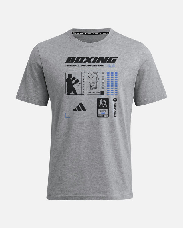 Adidas T-Shirt Boxing Graphic Line - Grå