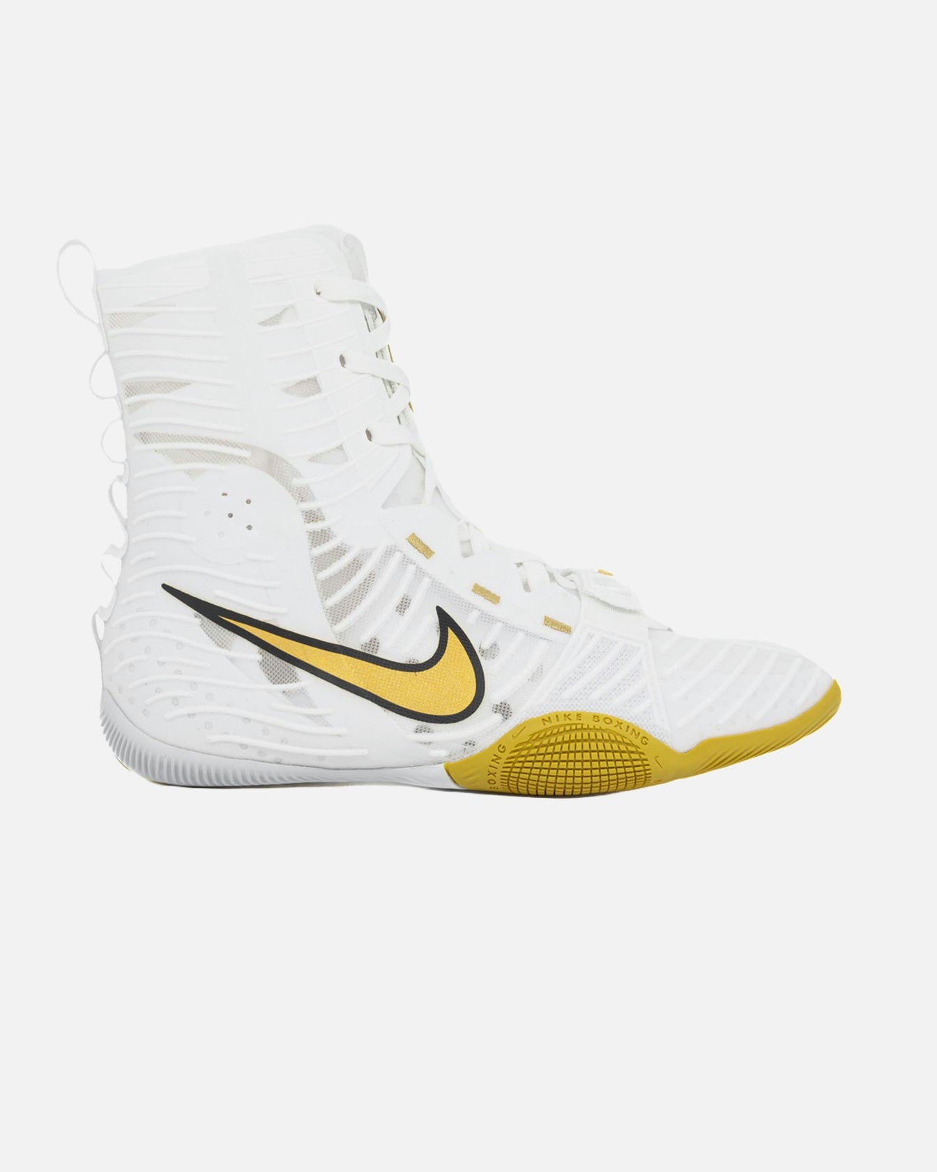 Botas de boxeo Nike HyperKO 3 – Blanco/Oro