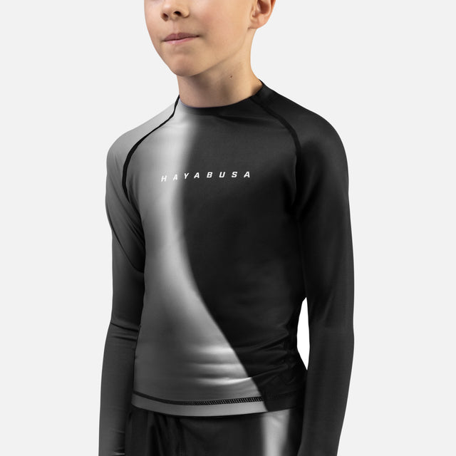 Dětský rashguard Hayabusa Apex Nova – dlouhé rukávy – černý