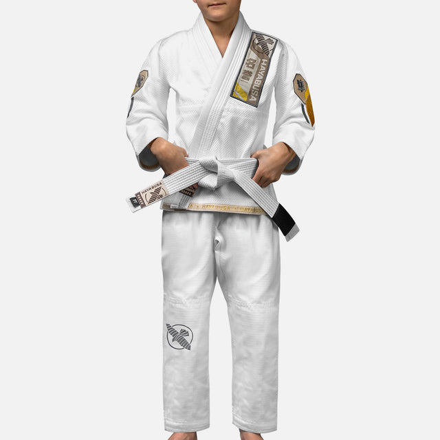 Hayabusa BJJ-gi Ascend til børn - Hvid
