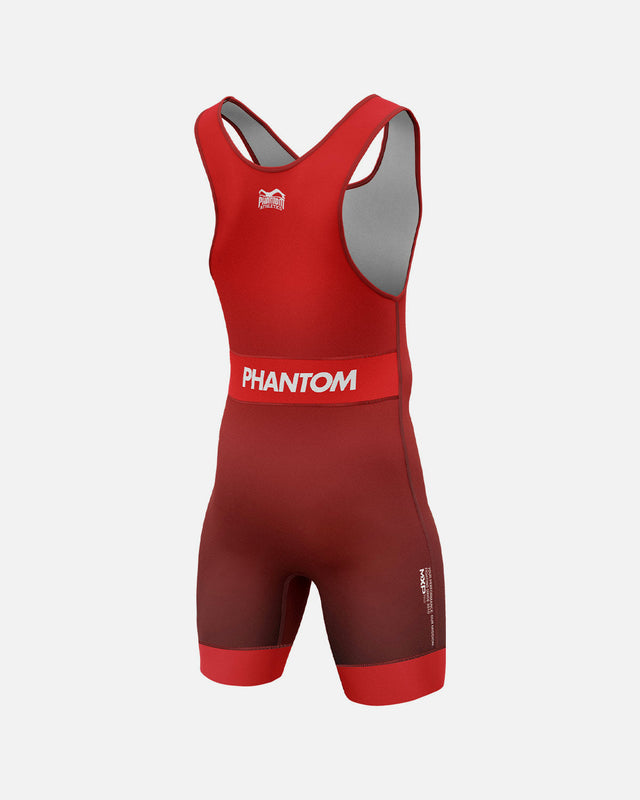 Singlet de luta Phantom Athletics Apex – Vermelho
