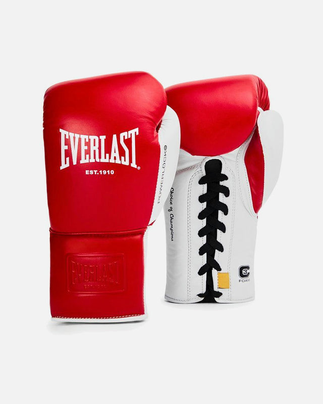 Luvas de boxe Everlast Powerlock OG Pro – Vermelho/Branco