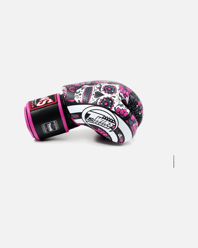 Guantes de boxeo Twins FBGVL4 Skull – Rosa
