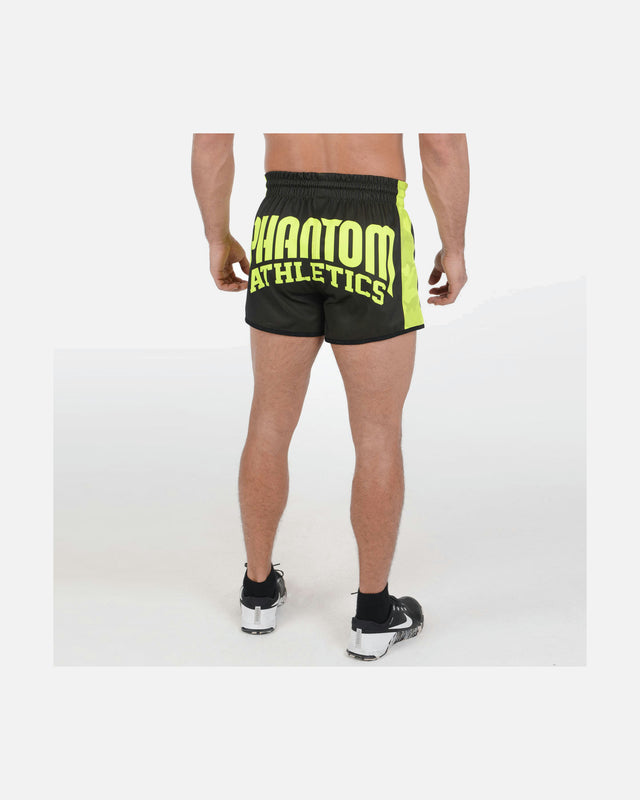 Spodenki Muay Thai Phantom Athletics Revolution – Czarne/Neon