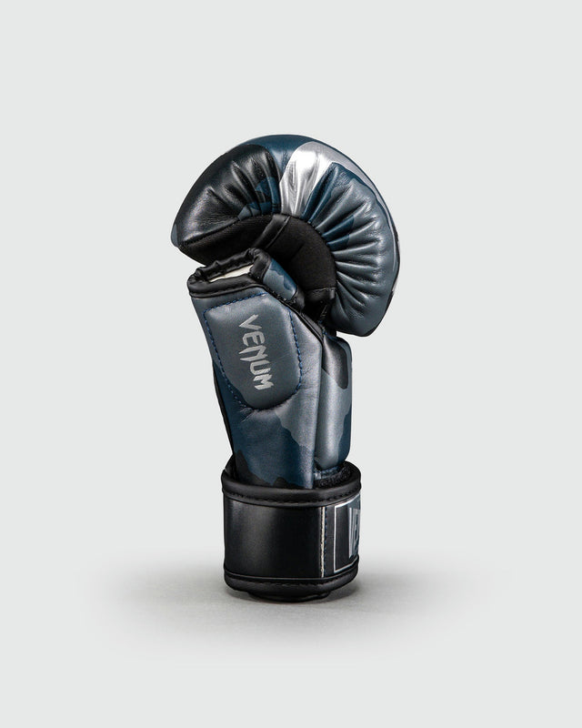 Guantes de MMA Venum Elite Camo – Azul marino oscuro/Azul