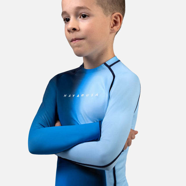 Rashguard Hayabusa Apex Nova Długie Rękawy Dziecięce – Niebieski