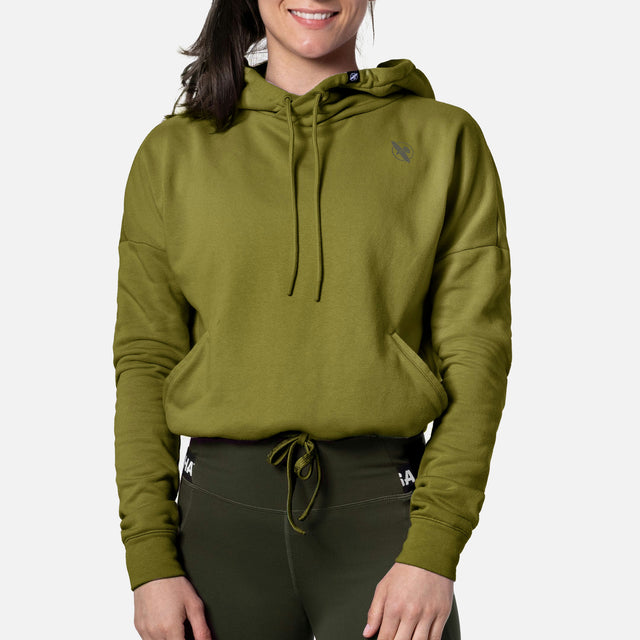 Sudadera Hayabusa Cozy Fleece Mujer - Verde oliva