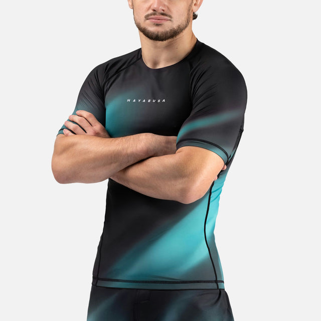 Rashguard Hayabusa Apex Nova Manches Courtes – Turquoise
