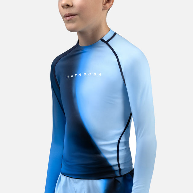 Rashguard Hayabusa Apex Nova Długie Rękawy Dziecięce – Niebieski