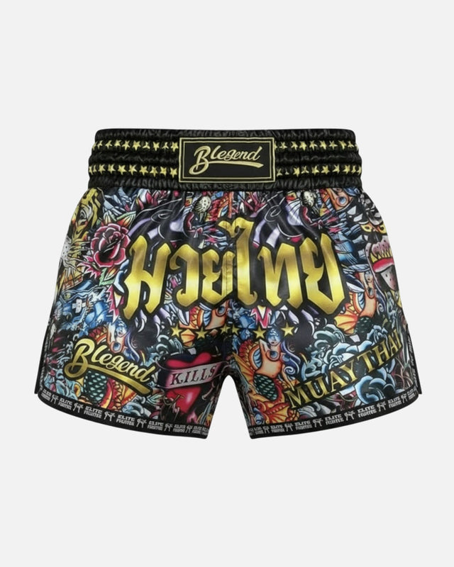Spodenki Muay Thai Blegend Legend – Czarne