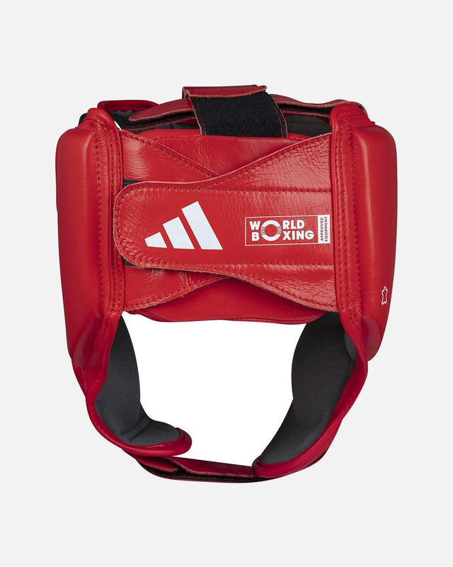 Casco de boxeo Adidas World Boxing – Rojo