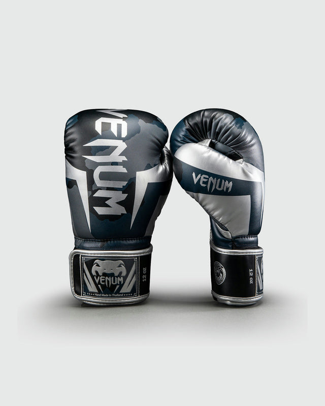 Venum Luvas de boxe Elite Camo – Azul-marinho-escuro/Azul