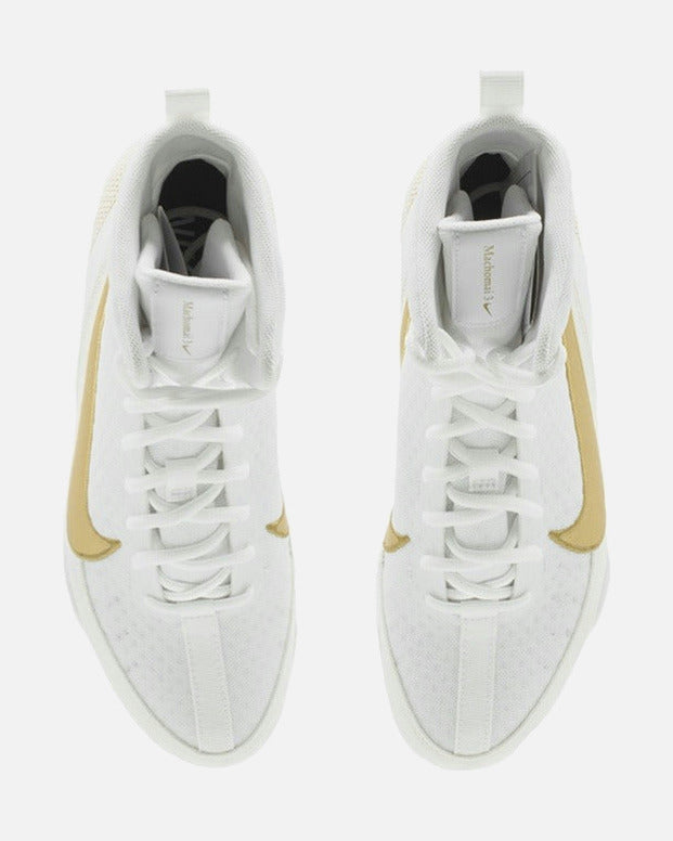 Chaussures de boxe Nike Machomai 3 – Blanc/Or