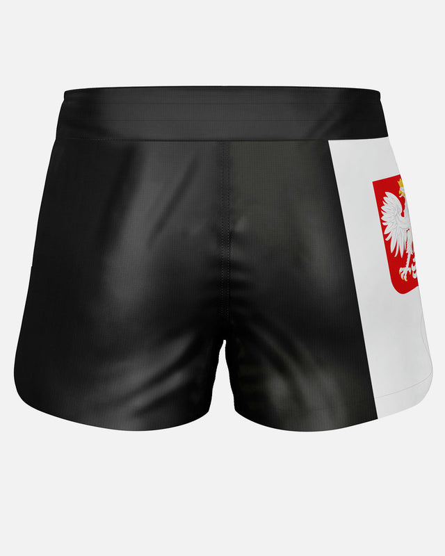 Shorts de MMA Phantom Athletics FUSION-R Team Poland – Noir/Rouge/Blanc