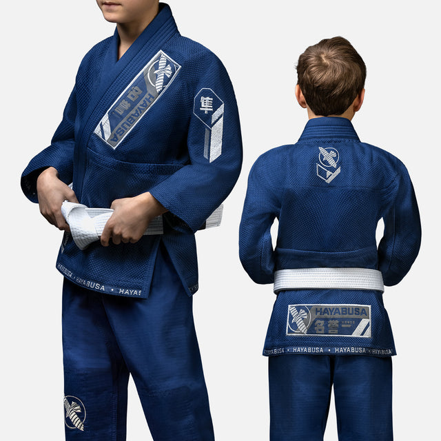 Hayabusa BJJ-gi Ascend Barn - Marinblå