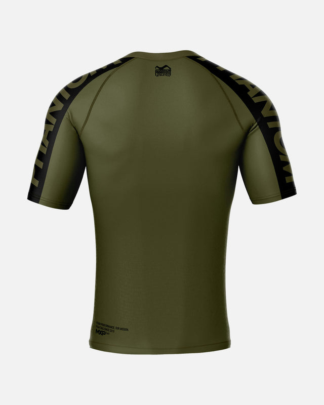 Rashguard Phantom Athletics EVO Apex Mâneci Scurte – Kaki