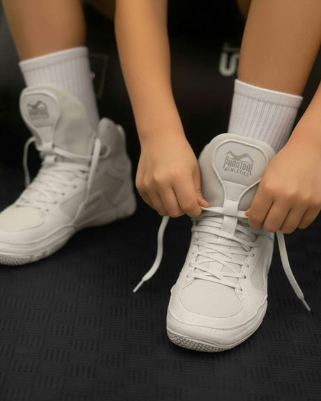 Phantom Athletics Buty zapaśnicze Tactic Dziecięce – Białe