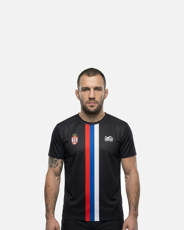 Phantom Athletics Træningsshirt EVO+ Team Serbia - Sort