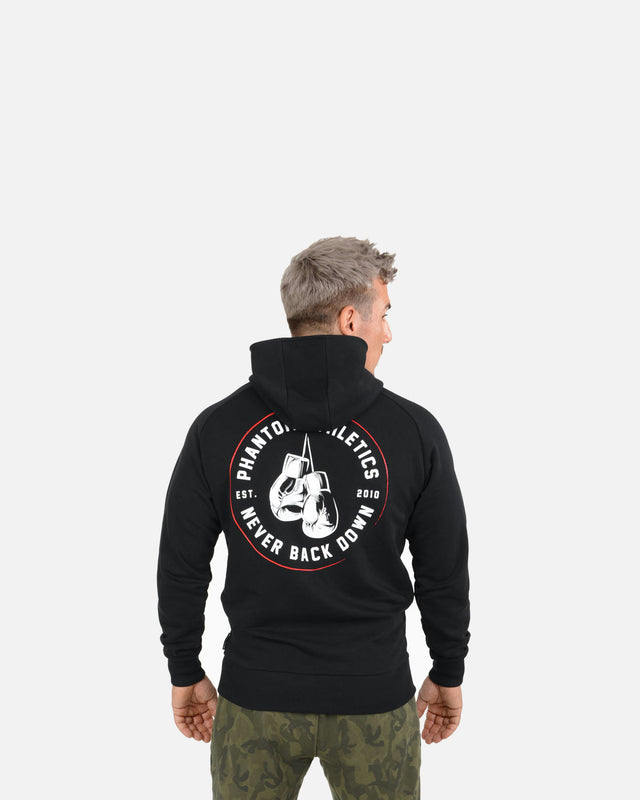 Sudadera Phantom Athletics Never Back Down – Negro