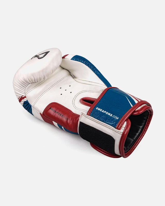 8 WEAPONS Boxhandschuhe Shift – Weiß/Navy/Rot