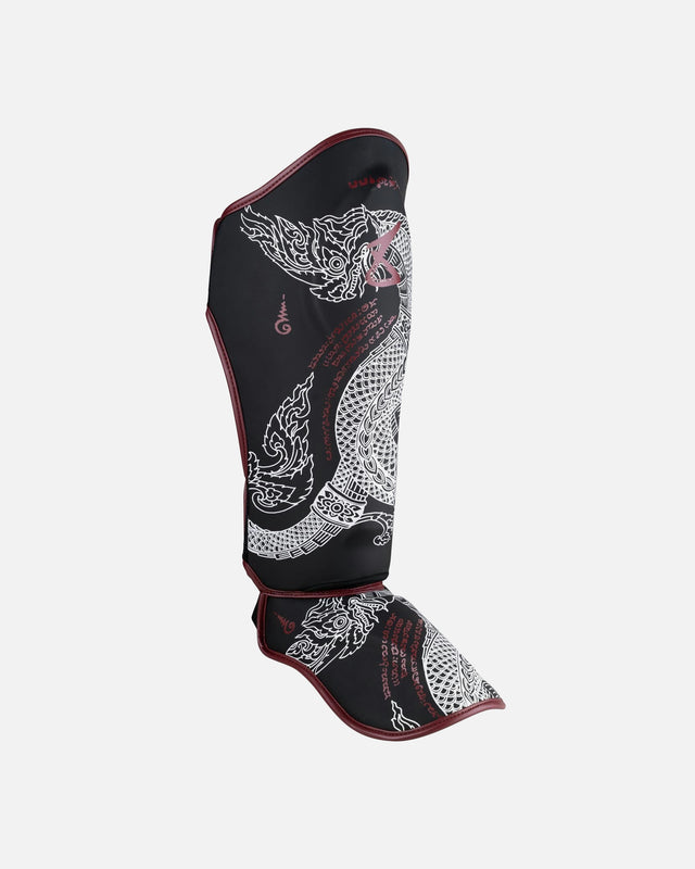 8 WEAPONS Benskydd Sak Yant Naga – Svart/Bordeaux