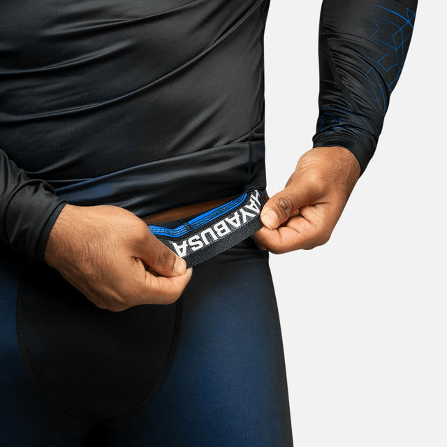 Pantaloncini a compressione Hayabusa Geo – Blu