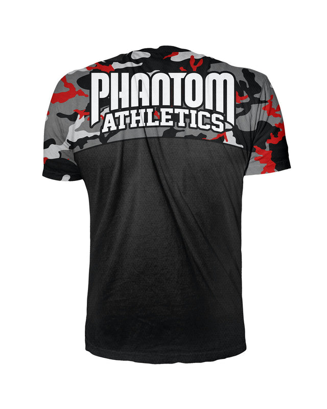 T-shirt d'entraînement Phantom Athletics EVO Camo – Rouge
