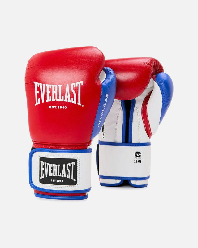 Mănuși de box Everlast Powerlock OG – Roșu/Alb