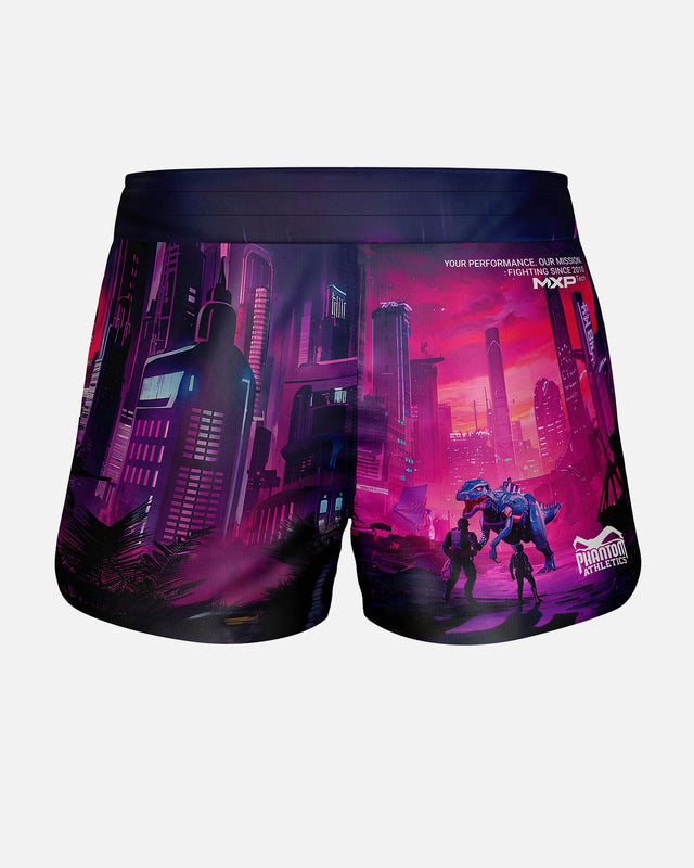 Pantaloni scurți MMA Phantom Athletics FUSION-R Cyber-X – Violet/Albastru