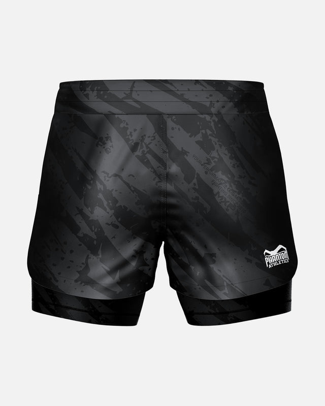 Phantom Athletics MMA-shorts Fusion 2in1 Camo Tiger – Grå