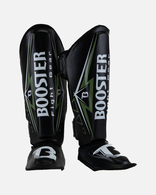Caneleiras Booster Warrior – Preto