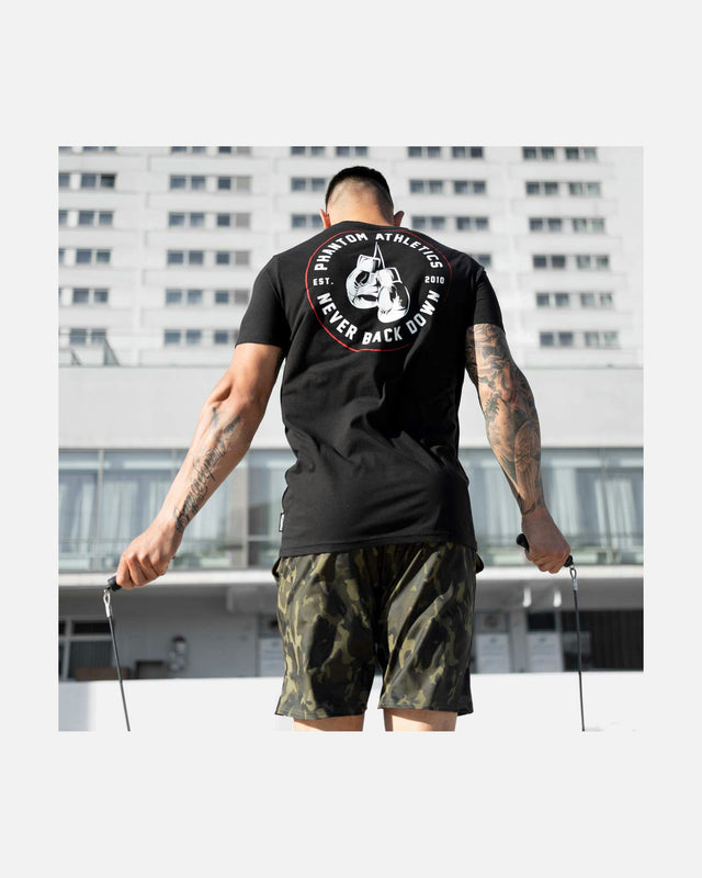 Phantom Athletics Triko Never Back Down – Černé