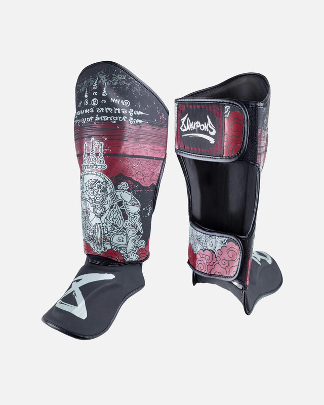 Paratibie 8 WEAPONS Hanuman Yant – Nero/Rosso