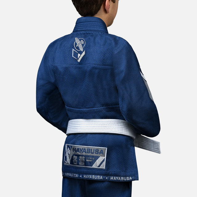 Hayabusa BJJ-gi Ascend Barn - Marinblå