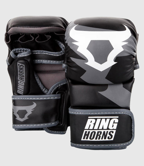Guanti MMA Ringhorns Charger Sparring – Nero/Grigio/Bianco