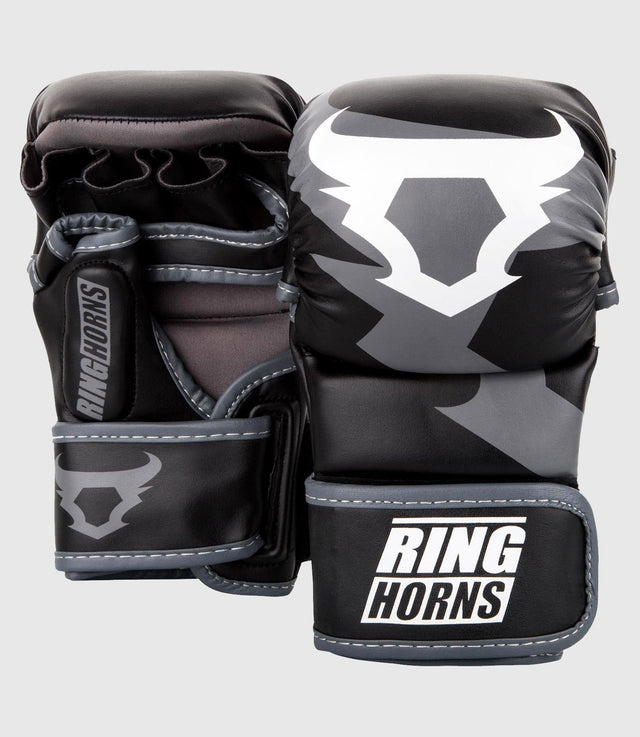 Ringhorns MMA Sparring Gloves Charger – Black/Grey/White