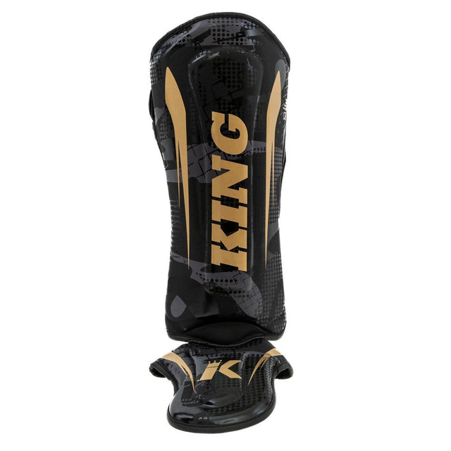 Espinilleras King Pro Boxing Shogun – Negro/Oro
