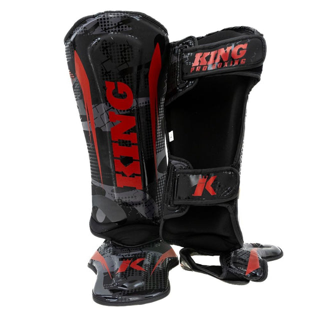 King Pro Boxing Benskydd Shogun – Svart/Röd