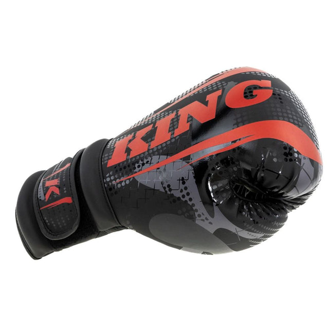 Mănuși de box King Pro Boxing Shogun – Negru/Roșu